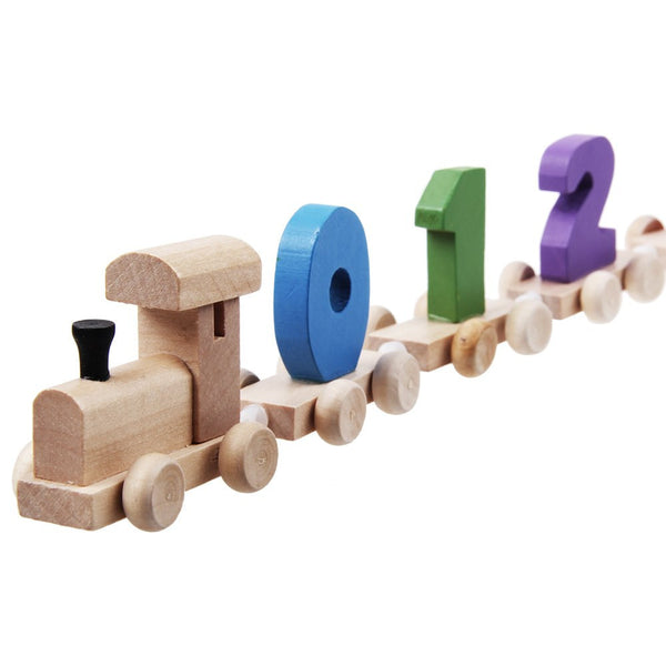 Wooden Numbers Educational Train