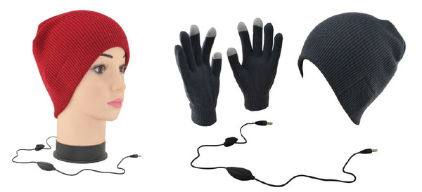 Audio Beanie and Touch Screen Gloves Set