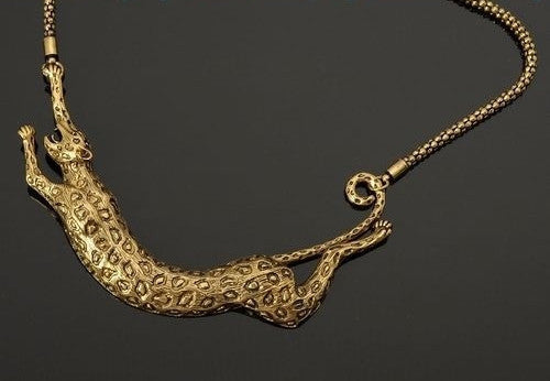 Retro Leopard Necklace
