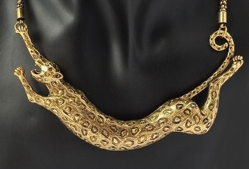 Retro Leopard Necklace