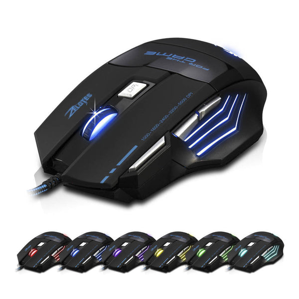 Pro  7 Buttons LED Gaming Mouse