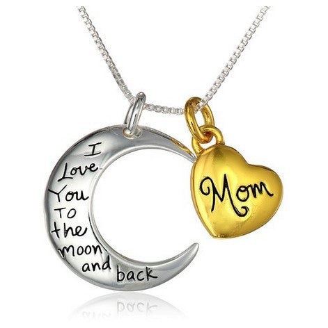 Mothers Day Moon Necklace