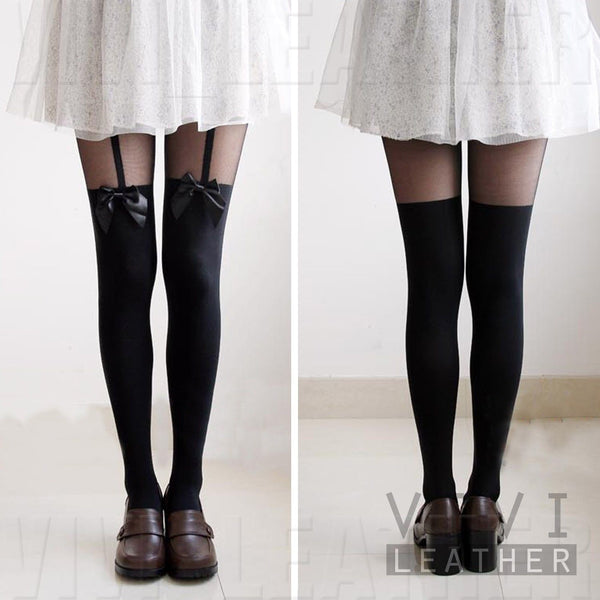 Vintage Bow Leggings/Tights