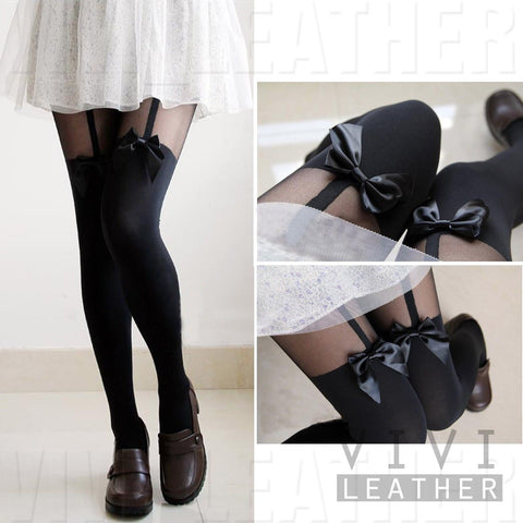 Vintage Bow Leggings/Tights