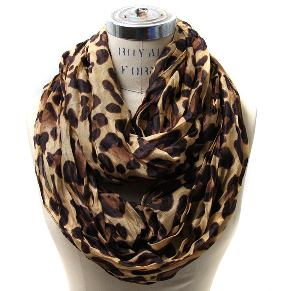 Leopard Print Fashion Infinity Scarf