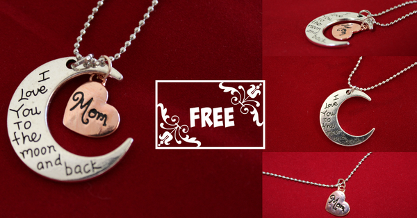 Mothers Day Moon Necklace