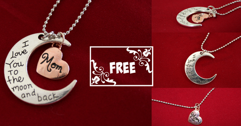 Mothers Day Moon Necklace